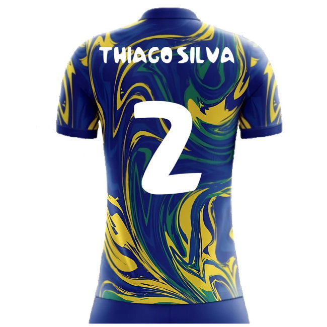 2025-2026 Brazil Away Concept Shirt (Thiago Silva 2) - Kids
