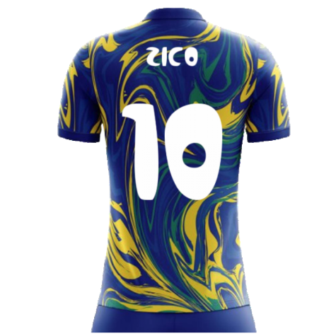 2023-2024 Brazil Away Concept Shirt (Zico 10) - Kids