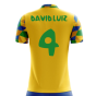2023-2024 Brazil Home Concept Football Shirt (David Luiz 4) - Kids