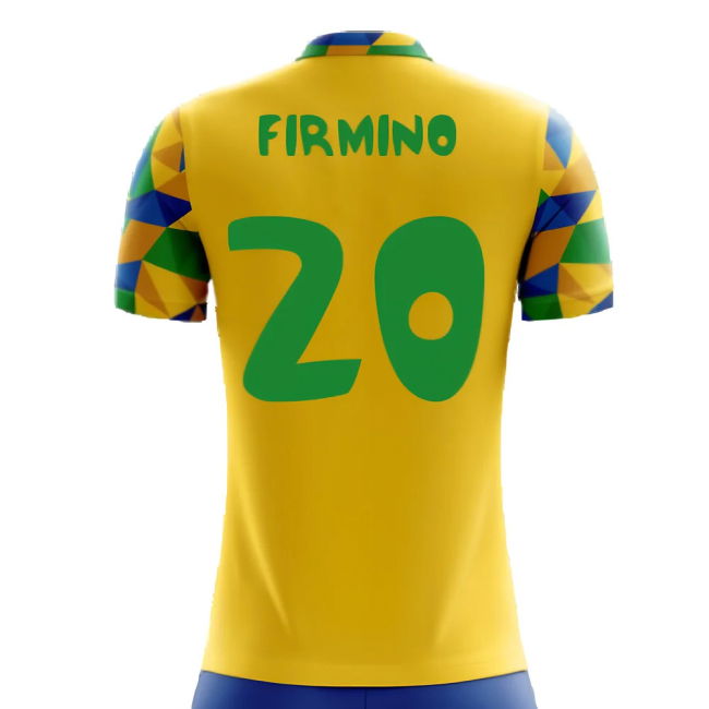 2025-2026 Brazil Home Concept Football Shirt (Firmino 20) - Kids