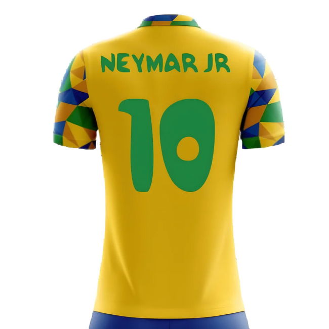 2025-2026 Brazil Home Concept Football Shirt (Neymar Jr 10) - Kids