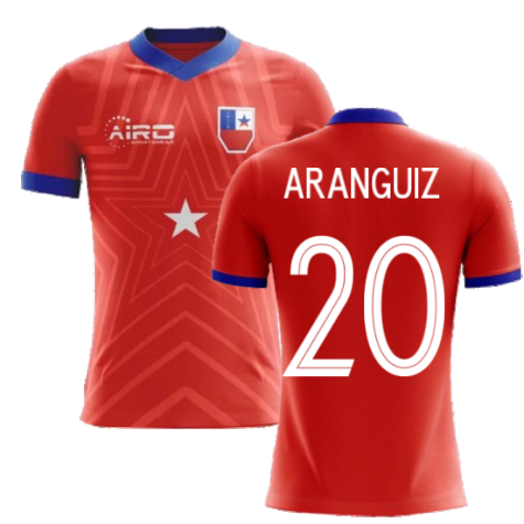 2022-2023 Chile Home Concept Football Shirt (Aranguiz 20) - Kids