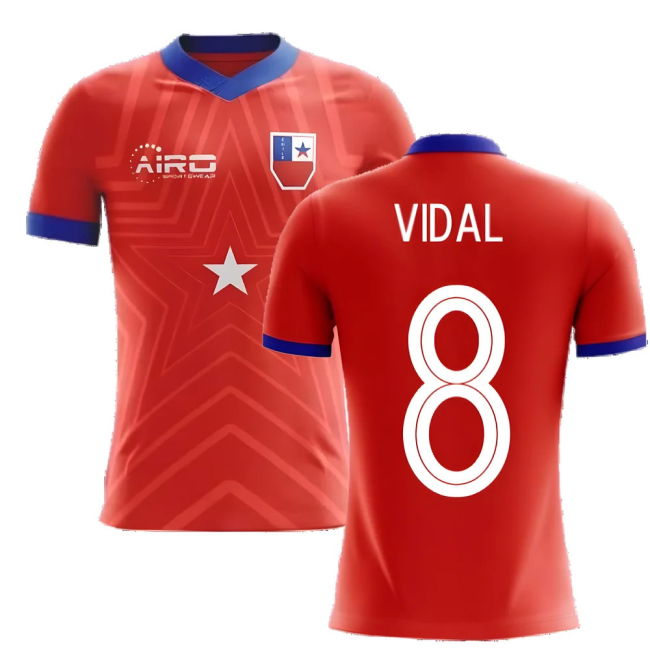 2025-2026 Chile Home Concept Football Shirt (VIDAL 8)