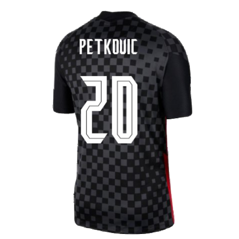 2020-2021 Croatia Away Nike Football Shirt (PETKOVIC 20)