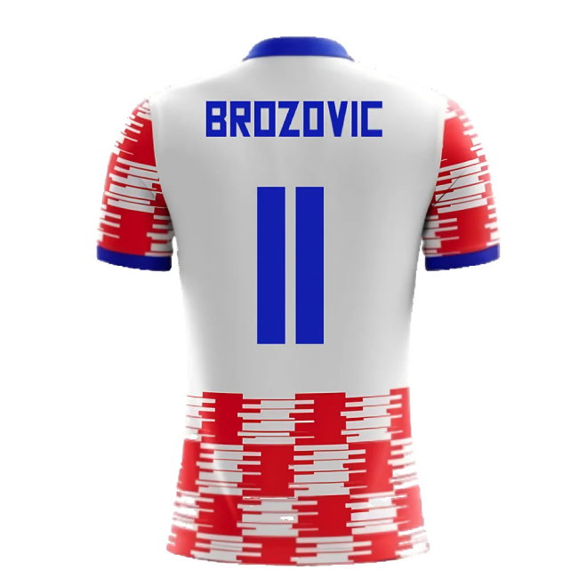 2025-2026 Croatia Home Concept Shirt (Brozovic 11) - Kids
