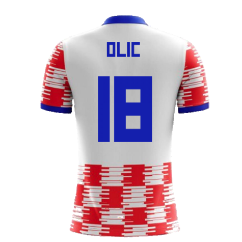 2024-2025 Croatia Home Concept Shirt (Olic 18) - Kids