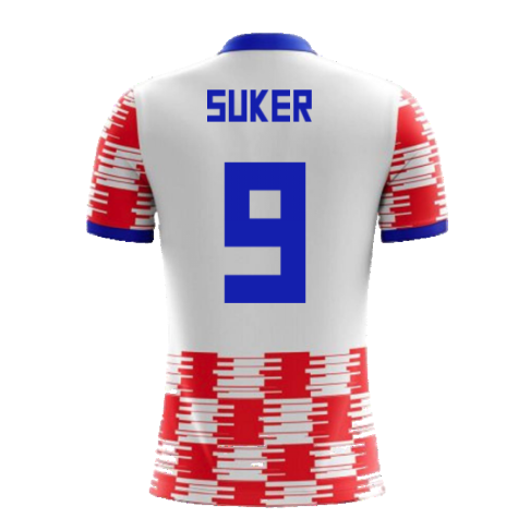 2023-2024 Croatia Home Concept Shirt (Suker 9)