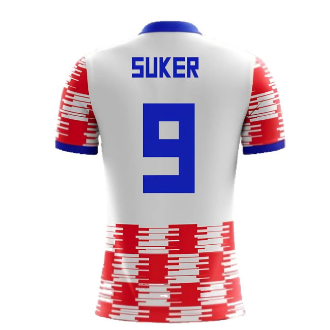 2025-2026 Croatia Home Concept Shirt (Suker 9)