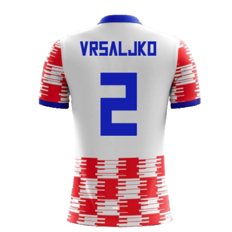2022-2023 Croatia Home Concept Shirt (Vrsaljko 2) - Kids