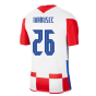 2020-2021 Croatia Home Nike Football Shirt (IVANUSEC 26)