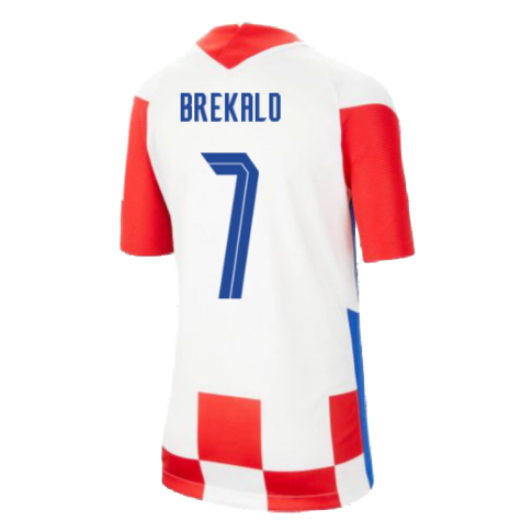 2020-2021 Croatia Home Nike Football Shirt (Kids) (BREKALO 7)
