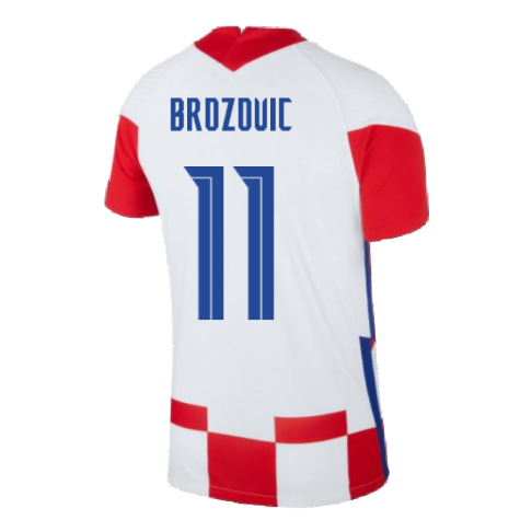 2020-2021 Croatia Home Nike Vapor Shirt (BROZOVIC 11)