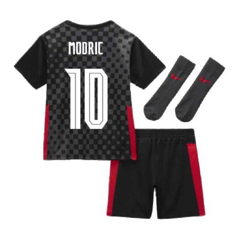 2020-2021 Croatia Little Boys Away Mini Kit (MODRIC 10)