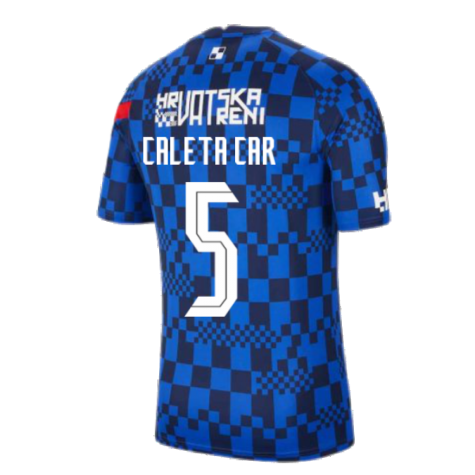 2020-2021 Croatia Pre-Match Training Shirt (Blue) - Kids (CALETA CAR 5)