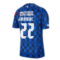 2020-2021 Croatia Pre-Match Training Shirt (Blue) - Kids (JURANOVIC 22)