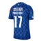 2020-2021 Croatia Pre-Match Training Shirt (Blue) - Kids (MANDZUKIC 17)
