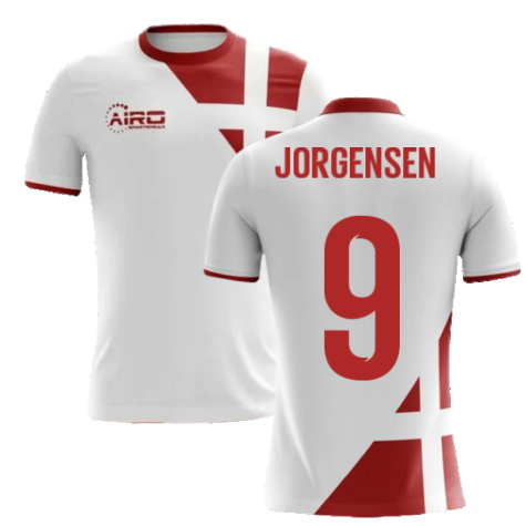 2025-2026 Denmark Away Concept Football Shirt (Jorgensen 9) - Kids