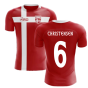 2023-2024 Denmark Flag Concept Football Shirt (Christensen 6) - Kids