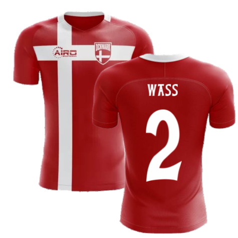 2023-2024 Denmark Flag Concept Football Shirt (Wass 2)