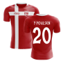 2023-2024 Denmark Flag Concept Football Shirt (Y Poulsen 20) - Kids