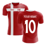 2022-2023 Denmark Flag Concept Football Shirt (Your Name) -Kids