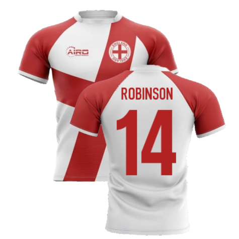 2023-2024 England Flag Concept Rugby Shirt (Robinson 14)