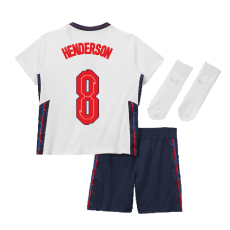 2020-2021 England Home Nike Baby Kit (Henderson 8)
