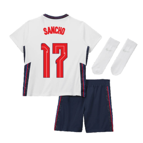 2020-2021 England Home Nike Baby Kit (Sancho 17)