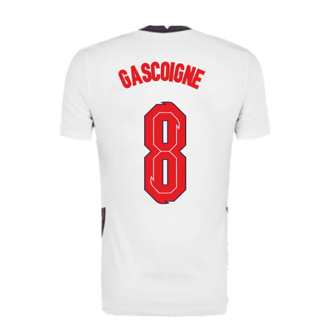 2020-2021 England Home Nike Football Shirt (GASCOIGNE 8)