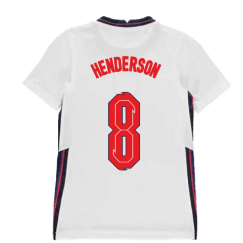 2020-2021 England Home Nike Football Shirt (Kids) (Henderson 8)