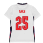2020-2021 England Home Nike Football Shirt (Kids) (Saka 25)