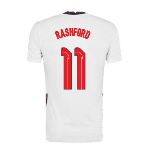2020-2021 England Home Nike Football Shirt (Rashford 11)