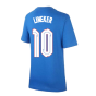 2020-2021 England Nike Evergreen Crest Tee (Blue) - Kids (LINEKER 10)