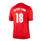 2020-2021 England Pre-Match Training Shirt (Red) (Calvert Lewin 18)