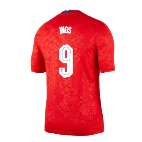 2020-2021 England Pre-Match Training Shirt (Red) (Ings 9)