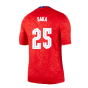 2020-2021 England Pre-Match Training Shirt (Red) (Saka 25)
