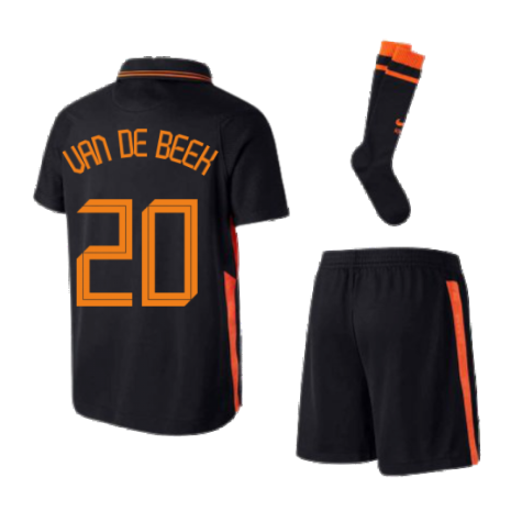 2020-2021 Holland Away Nike Mini Kit (VAN DE BEEK 20)