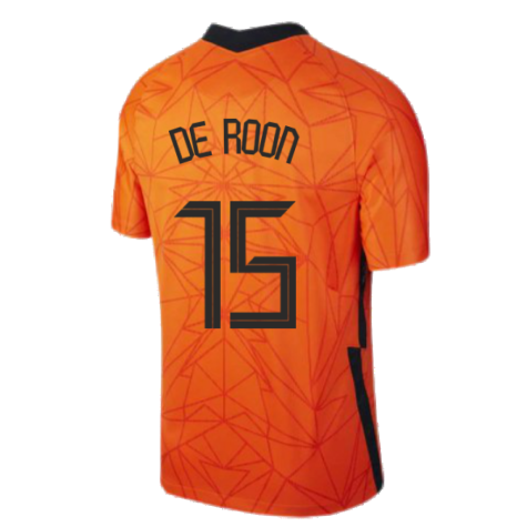 2020-2021 Holland Home Nike Football Shirt (DE ROON 15)