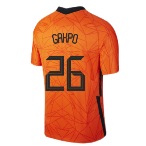 2020-2021 Holland Home Nike Football Shirt (GAKPO 26)