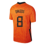 2020-2021 Holland Home Nike Football Shirt (Kids) (DAVIDS 8)