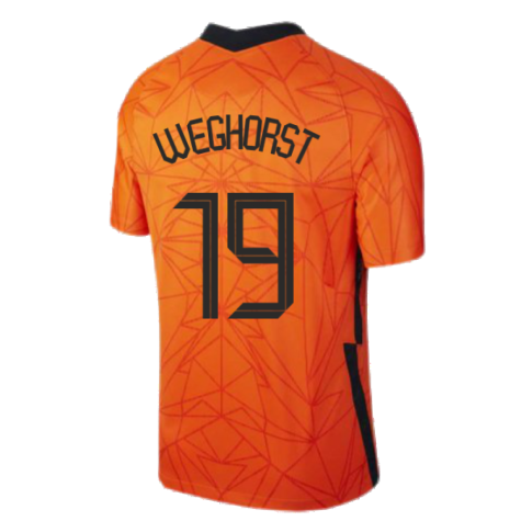 2020-2021 Holland Home Nike Football Shirt (Kids) (WEGHORST 19)