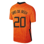 2020-2021 Holland Home Nike Football Shirt (VAN DE BEEK 20)