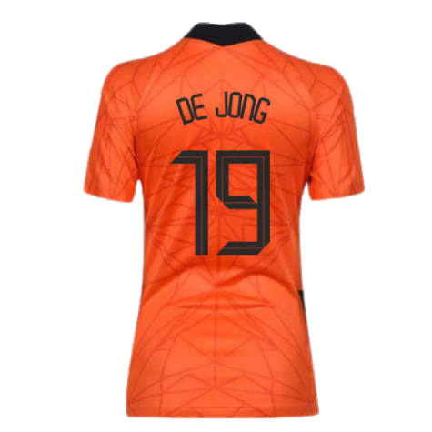 2020-2021 Holland Home Nike Womens Shirt (DE JONG 19)