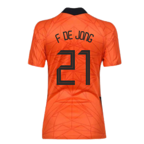 2020-2021 Holland Home Nike Womens Shirt (F DE JONG 21)