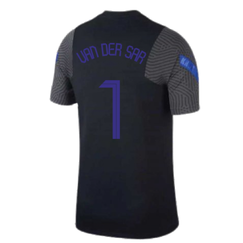 2020-2021 Holland Nike Training Shirt (Black) - Kids (VAN DER SAR 1)