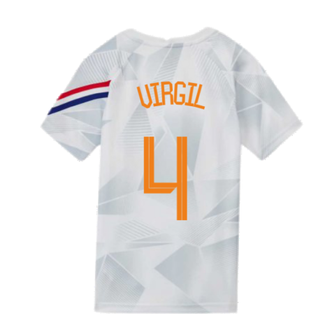 2020-2021 Holland Pre-Match Training Shirt (White) - Kids (VIRGIL 4)