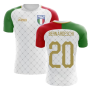2023-2024 Italy Away Concept Football Shirt (Bernardeschi 20) - Kids