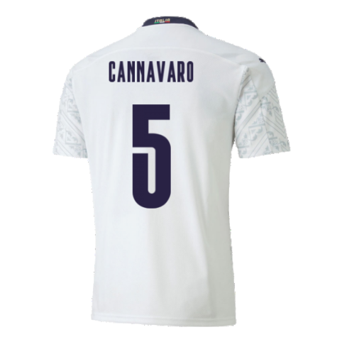 2020-2021 Italy Away Puma Football Shirt (Kids) (CANNAVARO 5)