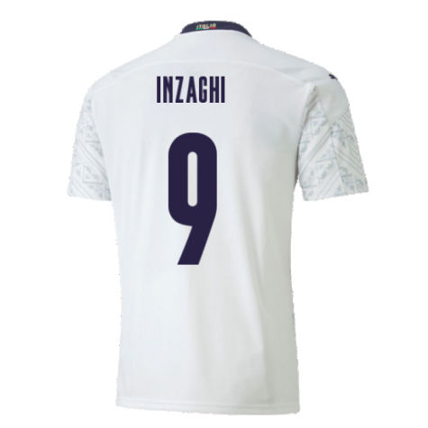 2020-2021 Italy Away Puma Football Shirt (Kids) (INZAGHI 9)