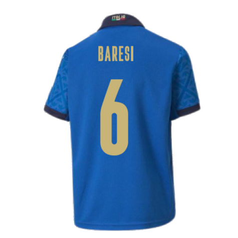 2020-2021 Italy Home Puma Football Shirt (Kids) (BARESI 6)